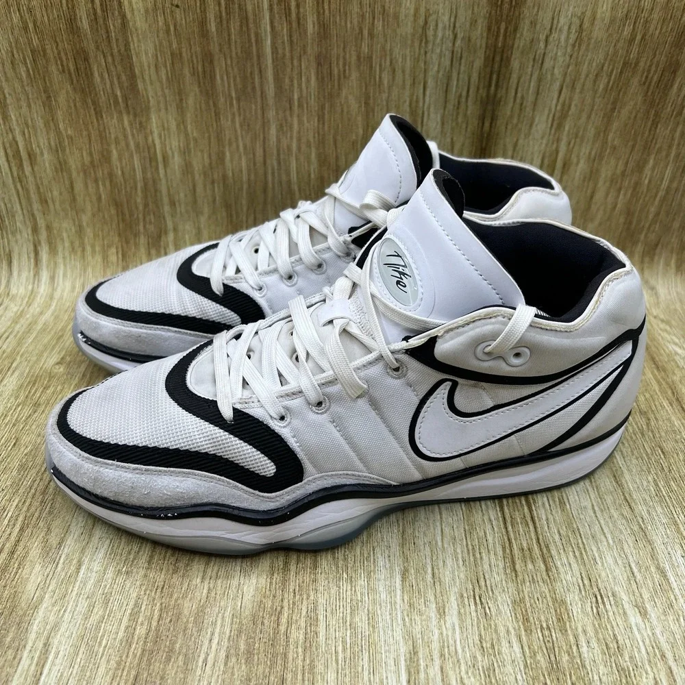 Nike Air Zoom‎ GT Hustle 2 Men's 11.5 White Black Basketball Shoes DJ9405-102